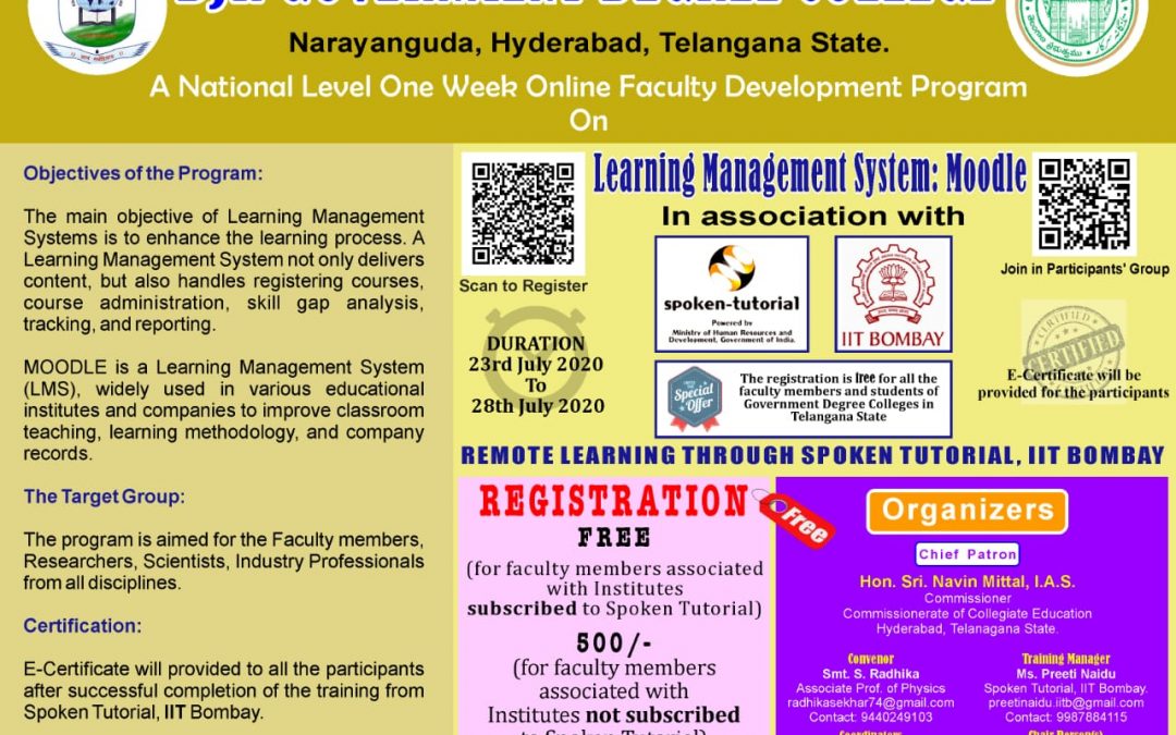 National level SFDP on MOODLE-LMS