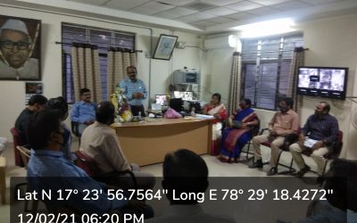 Dr DSR Rajendar Singh, Joint Director, CCE TS, visited BJR GDC for Guest faculty Interviews on 12.02.2021
