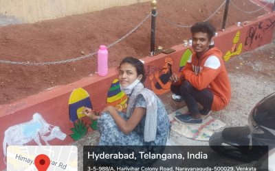 Department of Botany – Cheriyal Painting to College Vertical Garden