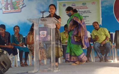 BJR GDC Student Mr. P. Varshitha recited poetry at Hyderabad Book Fair