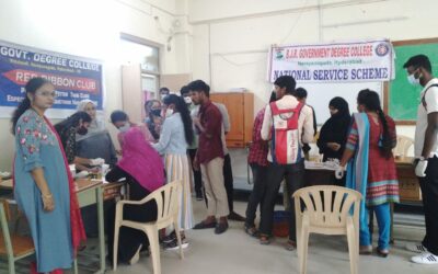 Red Ribbon club and NSS organized blood grouping camp