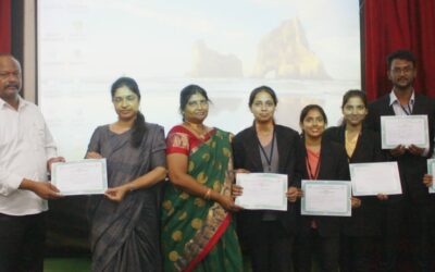 The departments of Botany, Computer Science, Physics and History presentations at State Level Jignasa Competitions