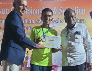 Mr P Hari Krishna Naik, III BCom, bagged third prize in All India Rythmic Yogasana Championship 2022