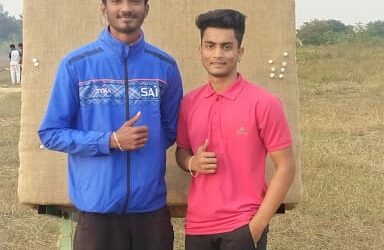 Mr Tharun and Mr Sankar selected for All India University Archery Tournament