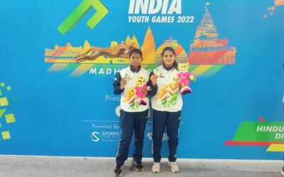 Ms Gouri and Ms Sireesha of II BA Bagged Silver Medal in Fencing