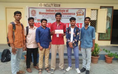 Mr Nayan Bagged Consolation Prize in English Talent Test