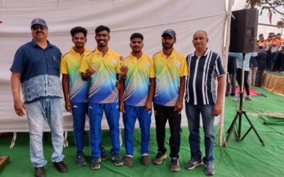 Mr E.Rama Krishna and Mr Ch.Sravan Kumar Secured 4th place in 6th Interstate Challenger Sprint National Rowing (CM4- event) Championship, Hyderabad