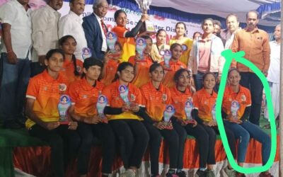 Ms Sanjana (III BA) and her team bagged second place in 70th Senior Inter District Kabaddi  Championship for Women.