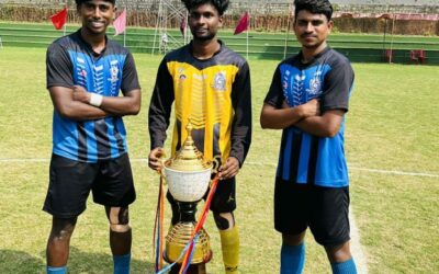 Mr P.Sai Yeshwanth (III B.AHPP), Mr P.Navaneeshwar Reddy (III B.A.HEP) and  Mr D.Giri Prakash (I B.A.HPP) Qualified for All India Inter University Football Championship