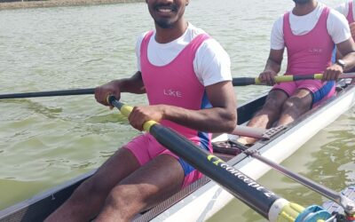 Mr B Rajesh (II BA) Participated in 41st Senior & 25th Open Sprint National Rowing Championship
